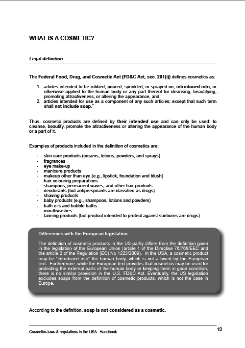 Premium Beauty News Handbook. Cosmetics laws & regulations in the USA