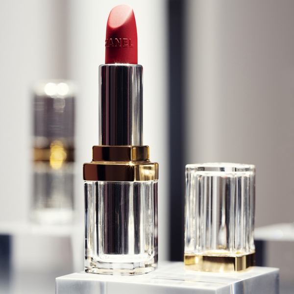 Chanel 31 Le Rouge: A refillable lipstick housed in a glass case
