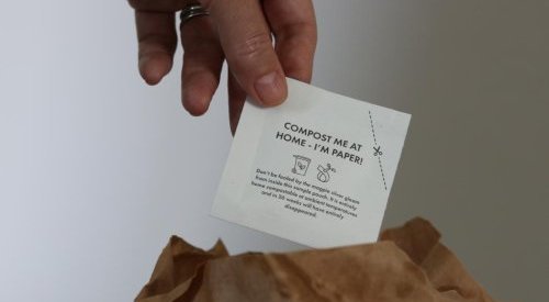 Proverb Skin propose ses échantillons dans des sachets compostables en papier