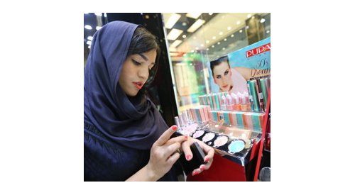 For Iran's women, makeup speaks volumes