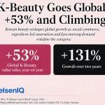 Selon NIQ, les ventes de produits de K-beauty ont progressé de 53% en valeur sur un an et de 131% au cours des deux dernières années (Source : NIQ)