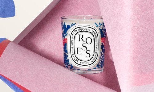 PRAD habille l'édition limitée Saint-Valentin de la bougie Roses de Diptyque
