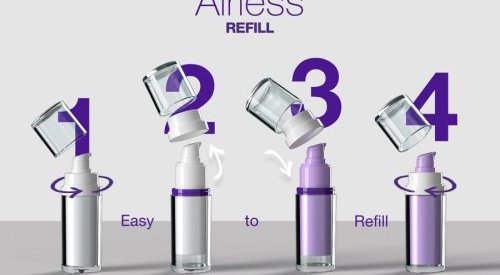 Quadpack unveils refillable version of best-selling airless dispenser range