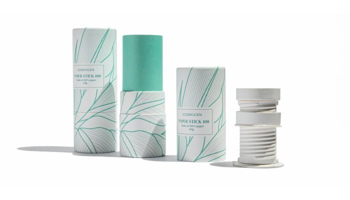 Cosmogen: A 100% paper stick and a full PET makeup line