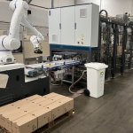 Mise en caisse automatique, matériel provenant de MG TECH à Champtocé sur Loire (Photo : Denis & Fils)