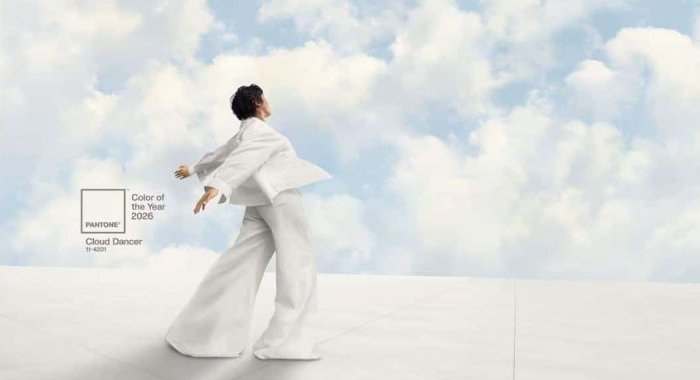 Pantone unveils Cloud Dancer, a billowy white, as the Color of the Year 2026
