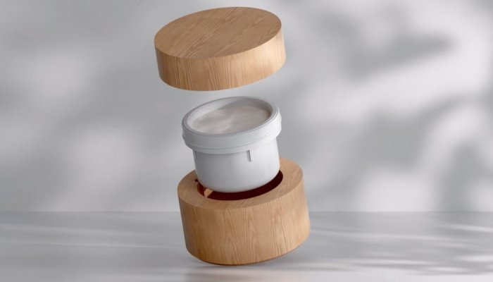 Pujolasos presents a refillable wooden jar at Luxe Pack Monaco