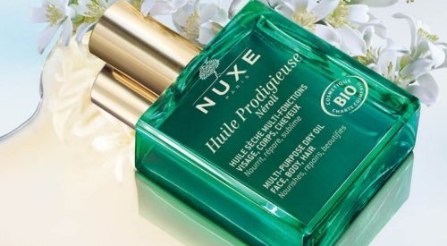 Nuxe selects Aptar's Oil'Mist spray pump for their Huile Prodigieuse Neroli