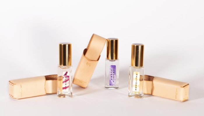 Verescence creates refillable travel-size glass bottles for Marcelle Dormoy
