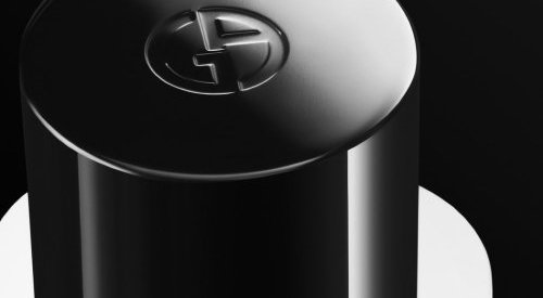 Armani Code: An aluminium cap produced and assembled by g.pivaudran