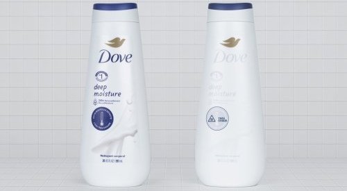 Dove lance un gel douche avec une étiquette qui détecte l'eau très chaude