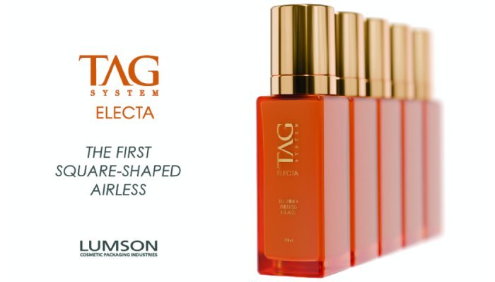 Lumson launches TAG Electa, the airless revolution in a square format