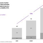 Figure 1 - Avec un TCAC estimé à 11% entre 2021 et 2031, le marché de la beauté de luxe en Asie du Sud-Est et en Inde devrait quasiment tripler de taille en 10 ans.