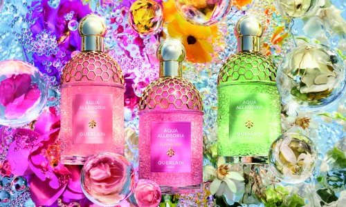 Guerlain s'associe avec Microcaps pour les parfums-soins Aqua Allegoria Perle