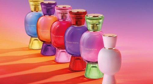 Verescence manufactures gems-like bottles for the Bvlgari Allegra collection