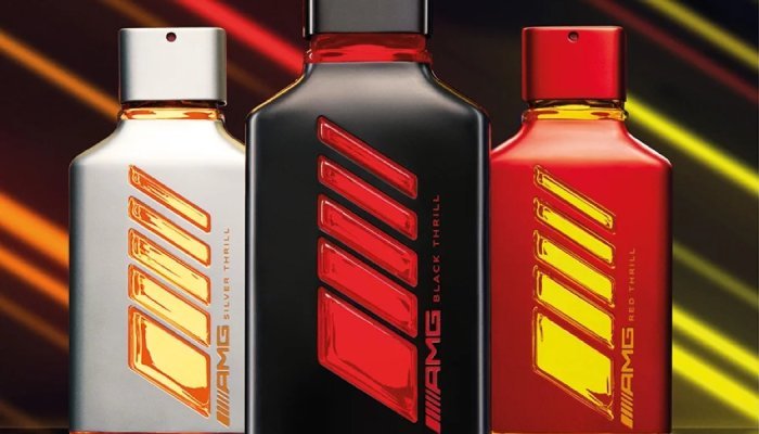 Stoelzle creates the bottles for the first AMG Thrill perfume line