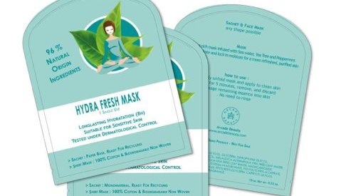 Arcade Beauty lance un masque en full service, naturel et facile à recycler