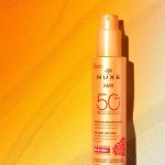 Nuxe's Tanning Sun Oil SPF10, SPF30 and SPF50 and Delicious Sun Spray SPF30 and SPF50 were relaunched in new a revamped packaging with Aptar's PZ Twist pump at the start of the year in Europe, Asia and South America.