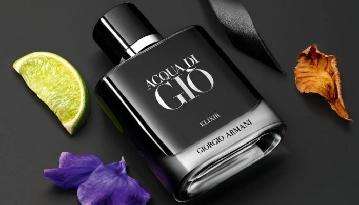 Bormioli Luigi : un flacon noir profond pour Acqua di Giò Elixir d'Armani