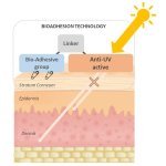 The technology involves modifying UV filters available on the market so they can bind to the skin surface.fr]Le principe repose sur la modification de filtres UV disponibles sur le marché, afin qu'ils puissent se fixer à la surface de la peau.
