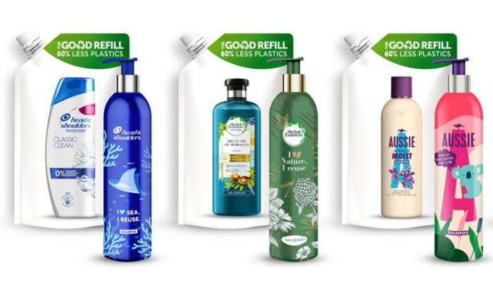 P&G s'attaque au plastique avec des flacons rechargeables en aluminium