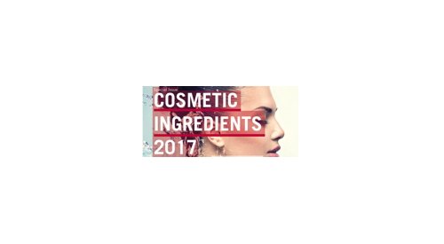 Cosmetic ingredients 2017