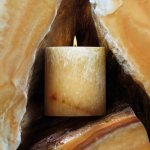 TNT Group makes three marble holders for Rabanne's candle collection (Photo: Rabanne)