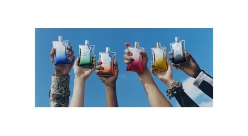 Paco Rabanne creates innovative flexible fragrance bottles for first fragrance collection under Julien Dossena